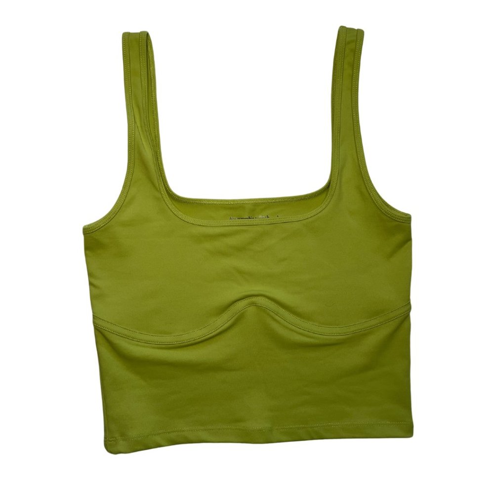 NWT Abercrombie Soft Collection Green Crop Tank Top Size S